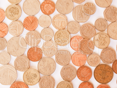 British pound coin vintage British pound coin vintage