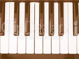 Music keyboard vintage