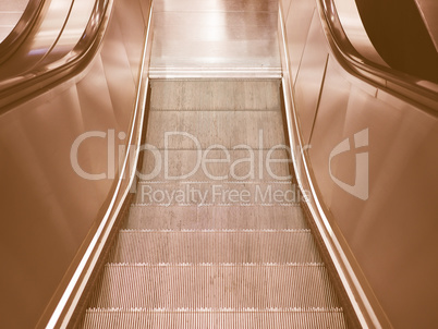 Escalator stair vintage