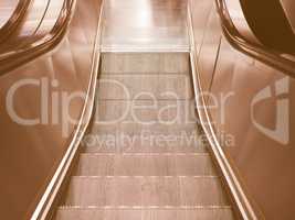 Escalator stair vintage