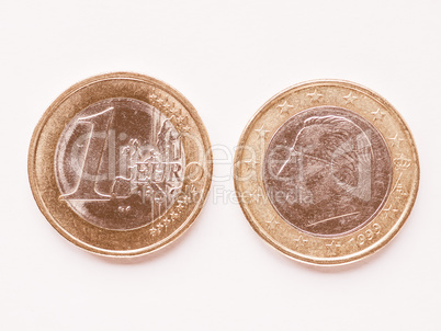 Belgian 1 Euro coin vintage