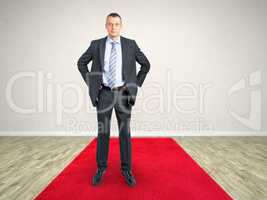 red carpet business man