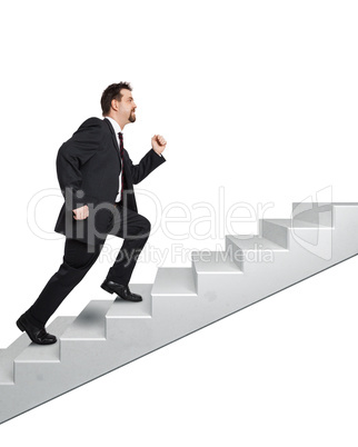 business man and stairs