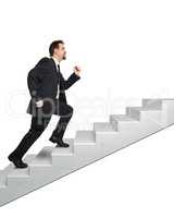 business man and stairs