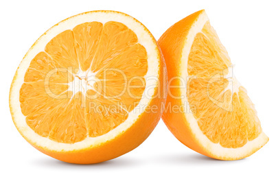 Two slices of orange