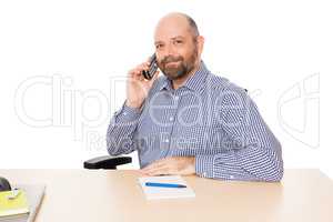 business man at the phone