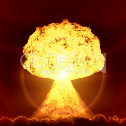 nuclear bomb explosion