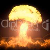 nuclear bomb explosion
