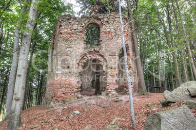 Ruins of the Baroque chapel of Saint Mary Magdalene