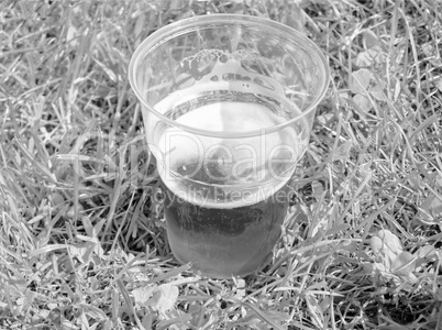 Black and white Beer