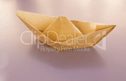 Paper boat vintage