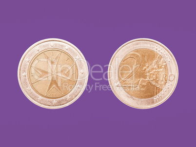 Euro coin from Malta vintage