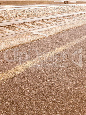 Railway track vintage