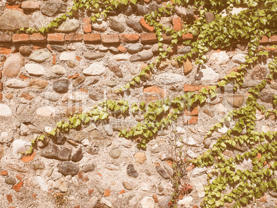 Retro looking Brick wall background