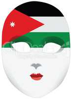 Bandanna in the form of the flag of Jordan