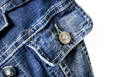Pocket of jeans jacket
