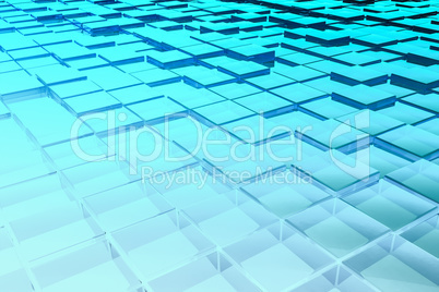 abstract glass cubes background