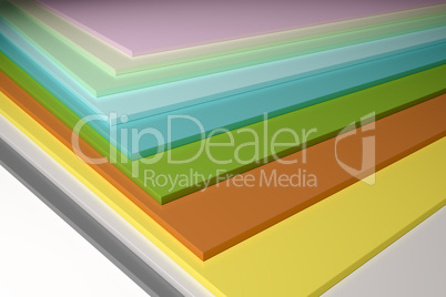 colorful plain chipboard