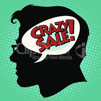 crazy sale thoughts head