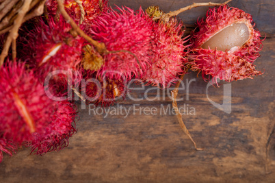 fresh rambutan fruits