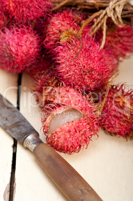 fresh rambutan fruits