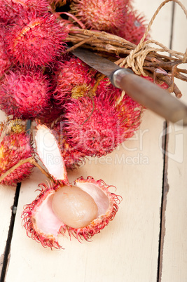 fresh rambutan fruits