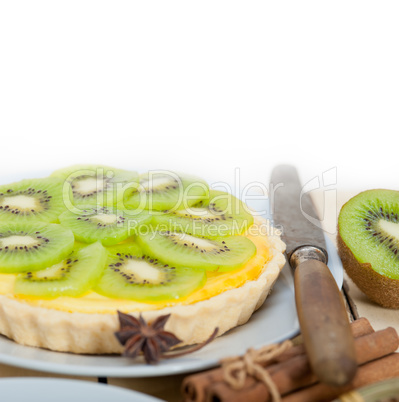 kiwi  pie tart and spices