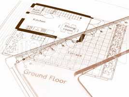 Technical drawing vintage