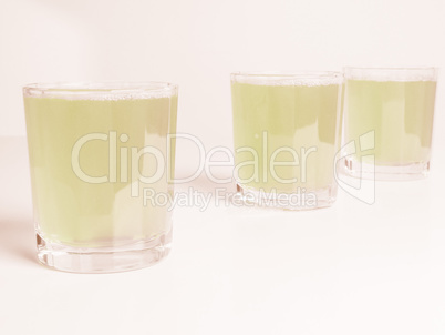 Green apple juice vintage