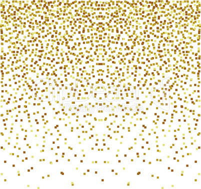 Abstract golden confetti background