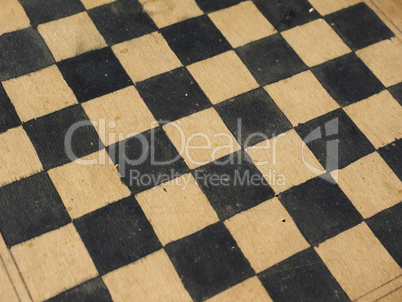 Draughts or Checkers game board