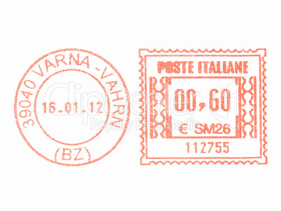 Postage meter stamp vintage
