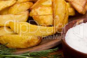 Potatoes fried in lard