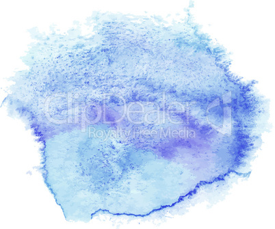 Blue watercolor spot