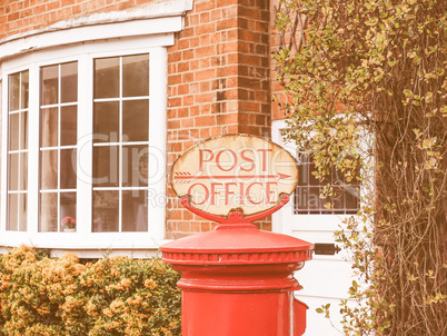 Post office sign vintage