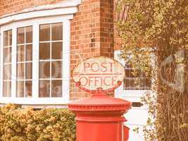 Post office sign vintage