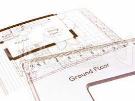 Technical drawing vintage