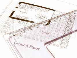 Technical drawing vintage