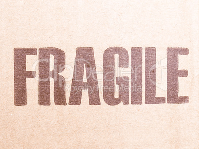 Fragile vintage