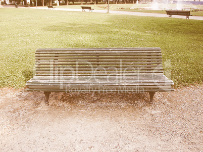 Wooden bench vintage