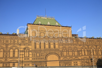 gum building on Moscow kremlin red square