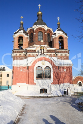 church in the winter daytime