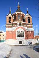 church in the winter daytime