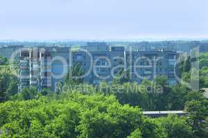 view to Chernihiv town from above