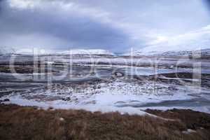 Impressive mountain landscape, North Iceland