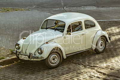 Classic Beetle Car Parked on Street