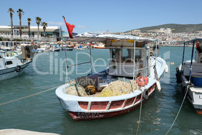 Fischerboote in Kusadasi, Türkei