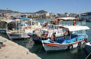Fischerboote in Kusadasi, Türkei