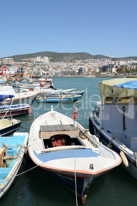 Fischerboote in Kusadasi, Türkei