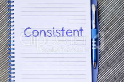 Consistent write on notebook